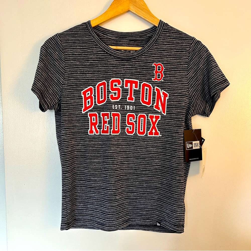Boston Red Sox Navy Blue Space Dye T-Shirt NWT size Small